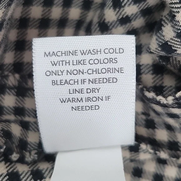 J Jill Black Tan Check Ankle/Cropped Pants Size 18W - Picture 7 of 7